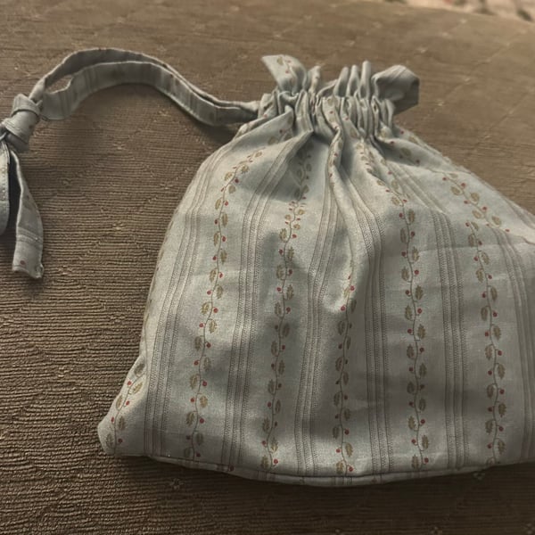 Sage Green Drawstring Bag