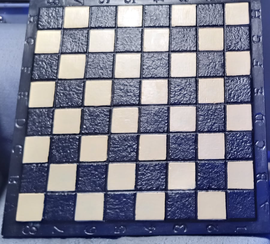 Handmade Rustic Stonecast Chessboard, made to order in wide colour choice