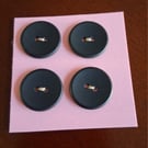 20MM BLACK BUTTONS