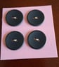 20MM BLACK BUTTONS