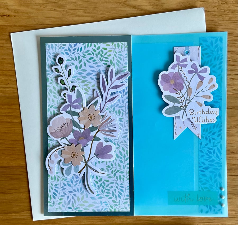 Cards. Card for her birthday say it with flowers!