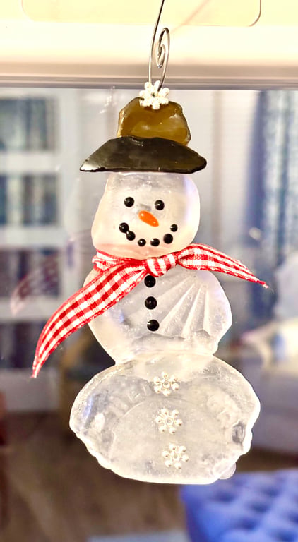 Sea Glass Snowman