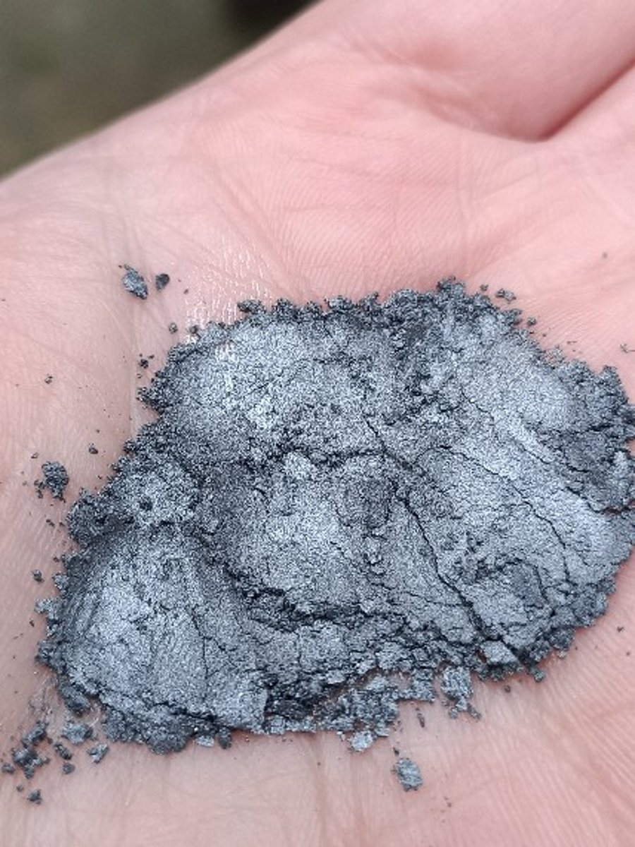 Custom order deposit for Gemma. Grey resin and walnut wood coasters. One