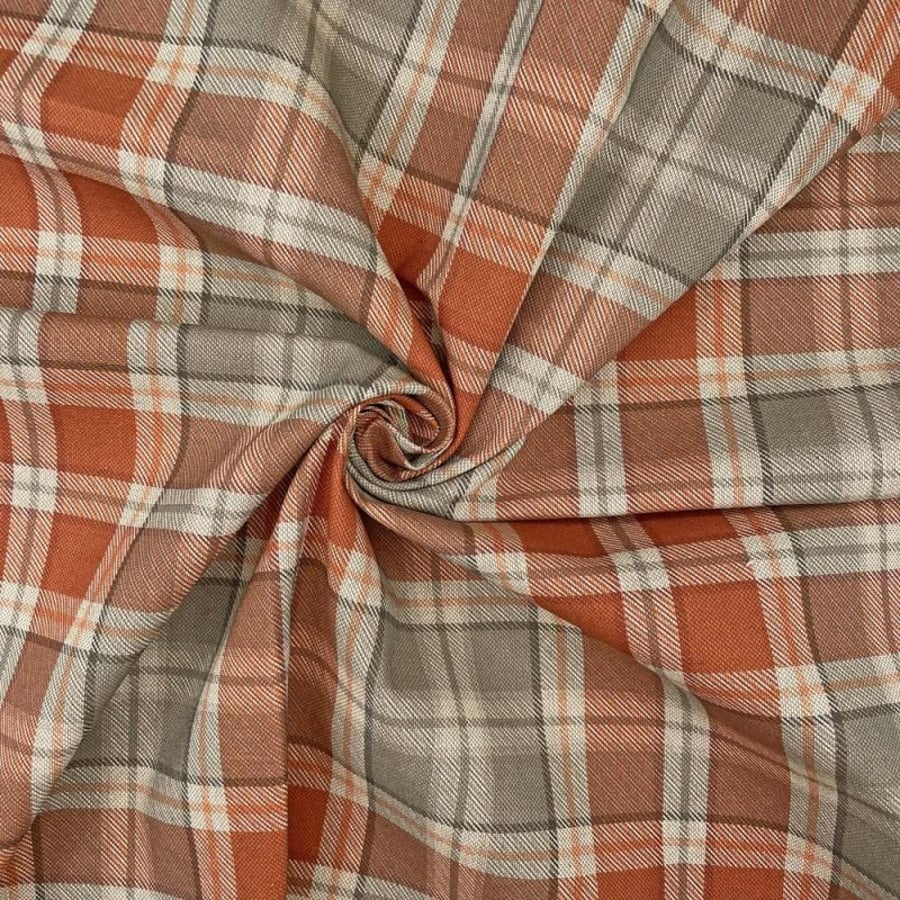 Highland Tartan Dog Bed Cover   Orange   90 x 70cm