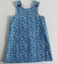 Dress, Age 3 years, A line dress, floral print needlecord, pinafore, flowers - Image 1