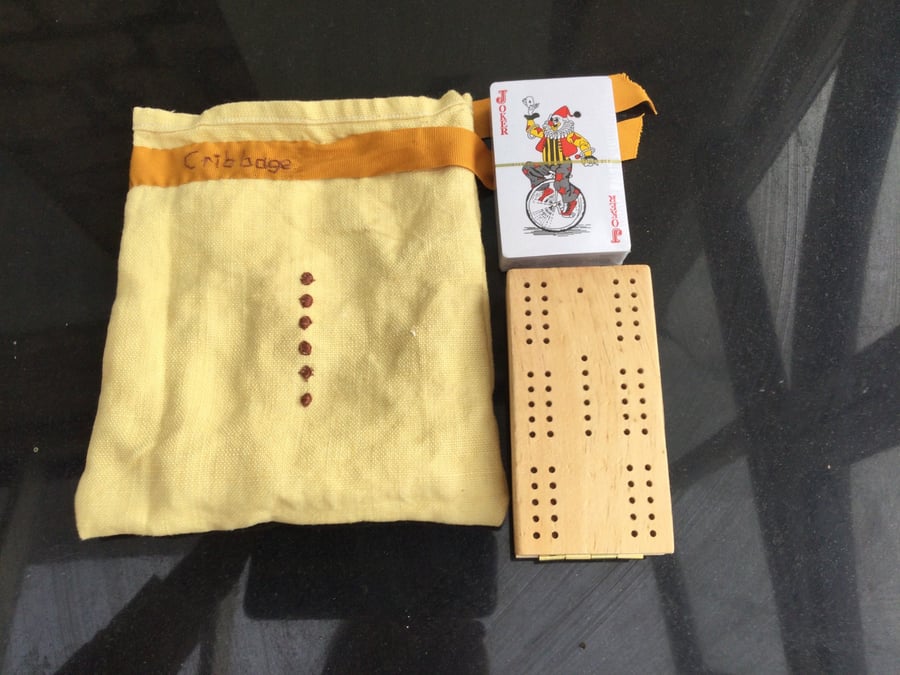 Linen bag of Cribbage