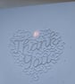 Fancy heart thank you card - Image 3