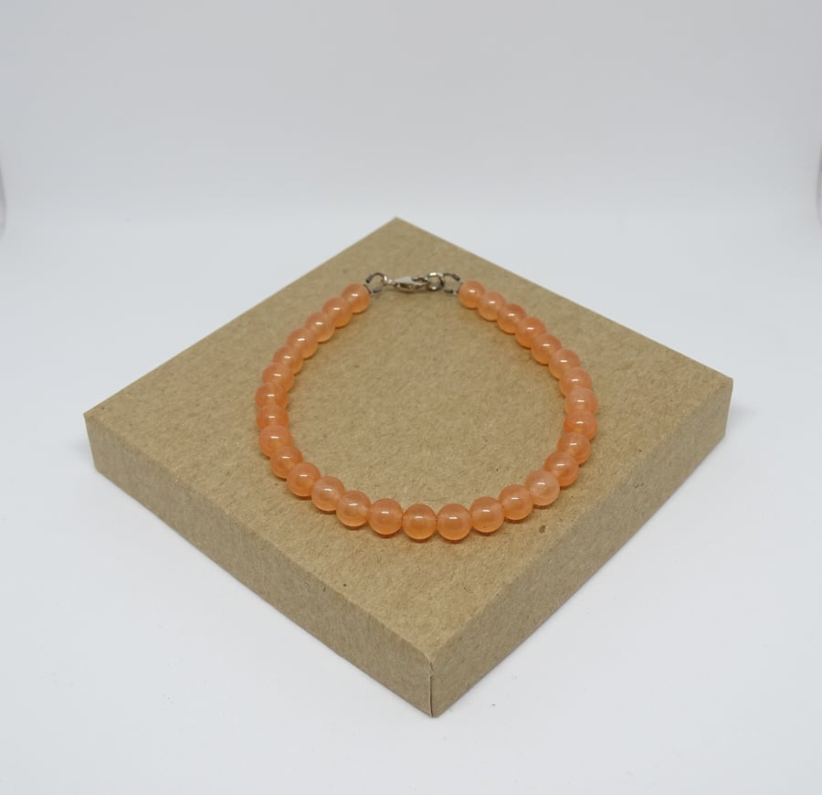 Orange Quartz Bracelet