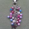 Silver Butterfly Bag Charm