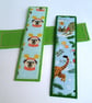 Grumpy Christmas themed Bookmark - Dogs with antlers or Stalking Cats