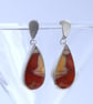 Mookaite and sterling silver drop earrings - Image 3