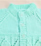 Baby's Leaf Pattern Raglan Cardigan, Baby Shower Gift, Gift Ideas for Babies - Image 7