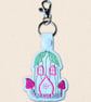 Fairy House Keyring - Embroidered Woodland Bag Charm - Image 4