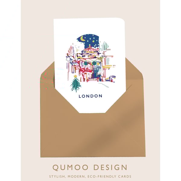 London Christmas Card Leadenhall Market Traditional Xmas (QM327)