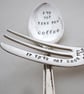 Coffeespoon and cakefork set, slight second, handstamped vintage - Image 4