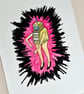 Robot print - Robot art print - Surreal print  - Robot - Fun print - Comic print - Image 2