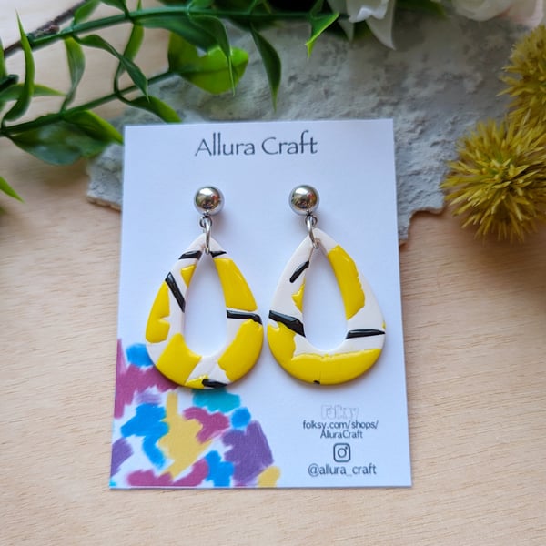 Yellow Pop Elegant Earrings 
