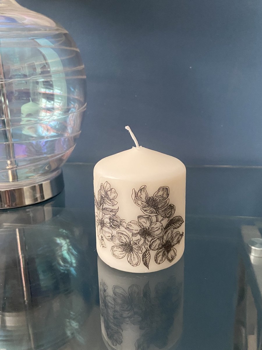 Decorated Candle - various decoupage styles (FREE POSTAGE)