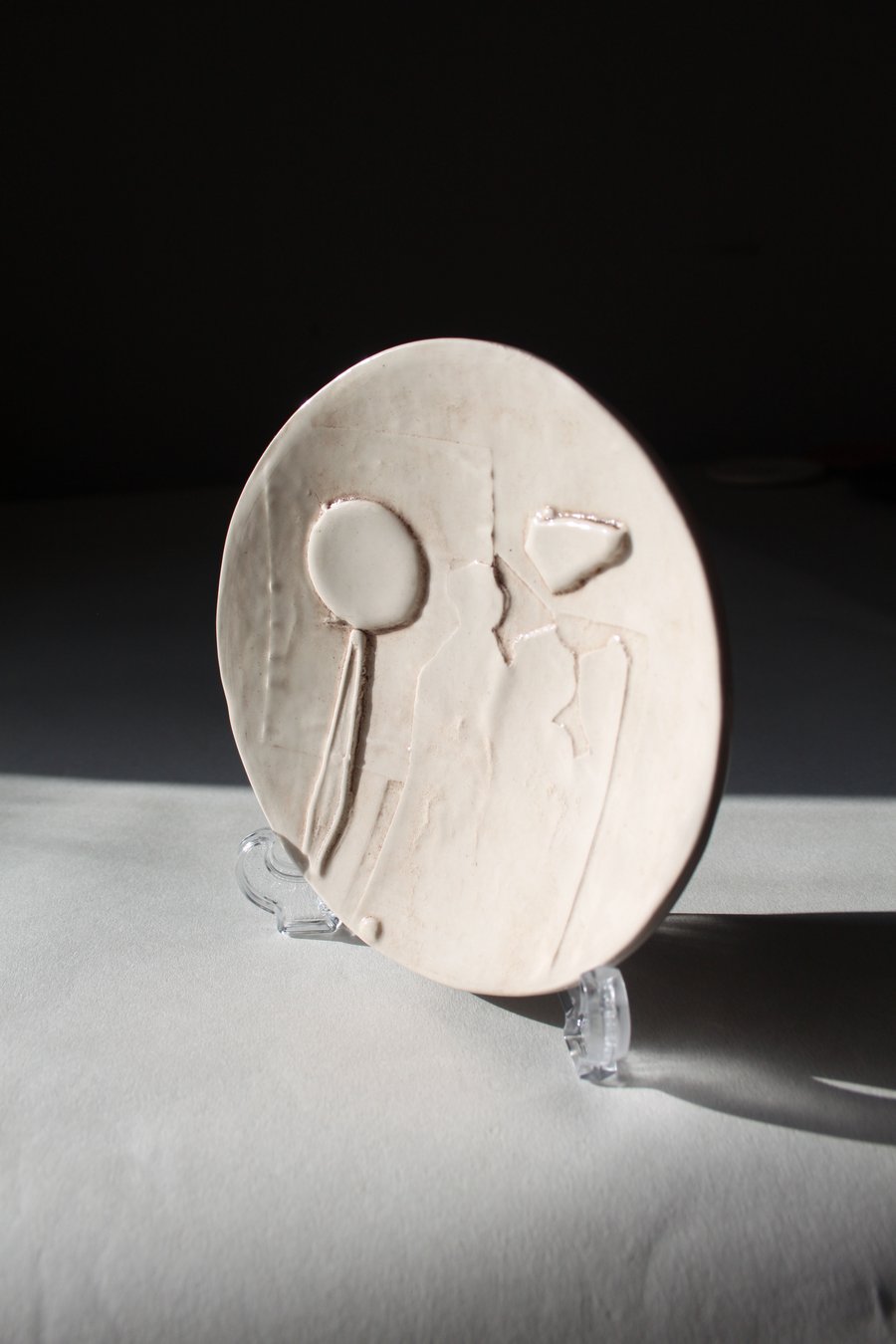 Small Decorative Dish with Collage Surface.