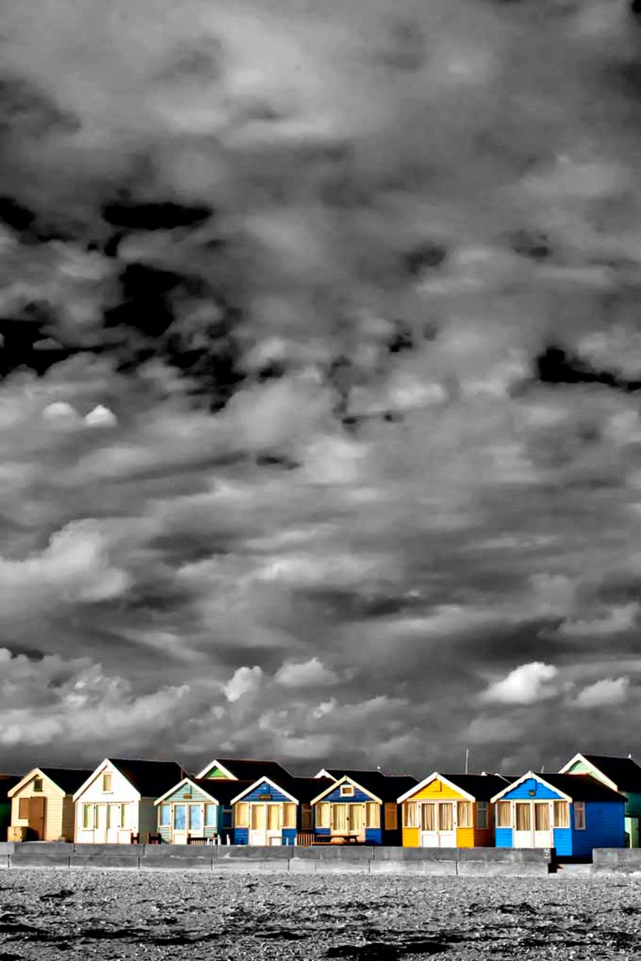 Beach Huts Hengistbury Head Dorset UK Photograph Print