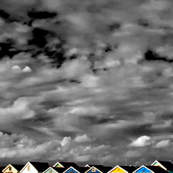 Beach Huts Hengistbury Head Dorset UK Photograph Print