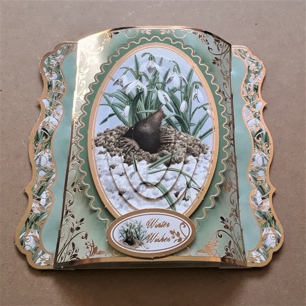 Unusual Mole Christmas Card