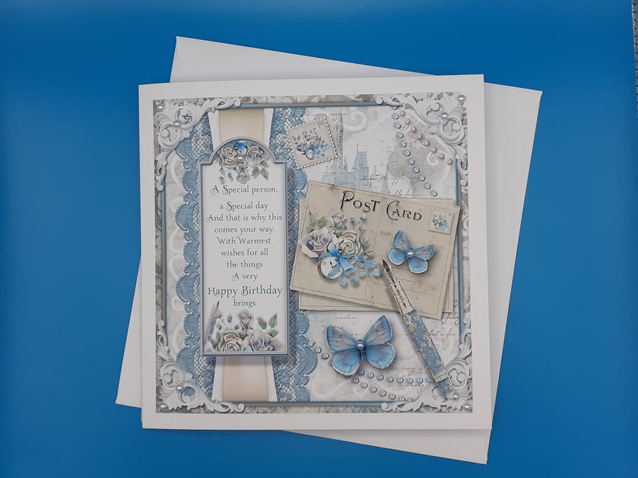 Birthday Card For Her, 8x8inches, 20x20cms,