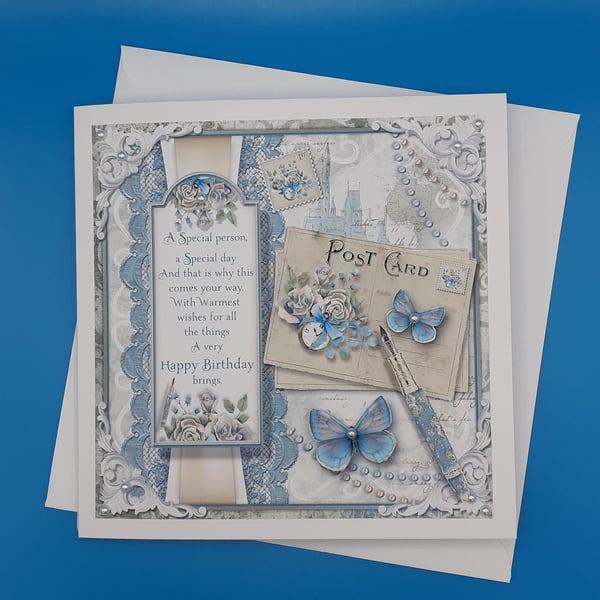 Birthday Card For Her, 8x8inches, 20x20cms,