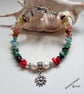 Artisan Stone Chakra Nugget & Baroque Freshwater Culture Pearl Bracelet  - Image 6