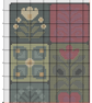 309 - Folk Hearts and Garden Quilt style Sampler Cross Stitch Pattern(PDF Chart) - Image 6