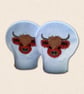 Highland Cow Tealight Covers - Embroidered Felt Candle Decor
