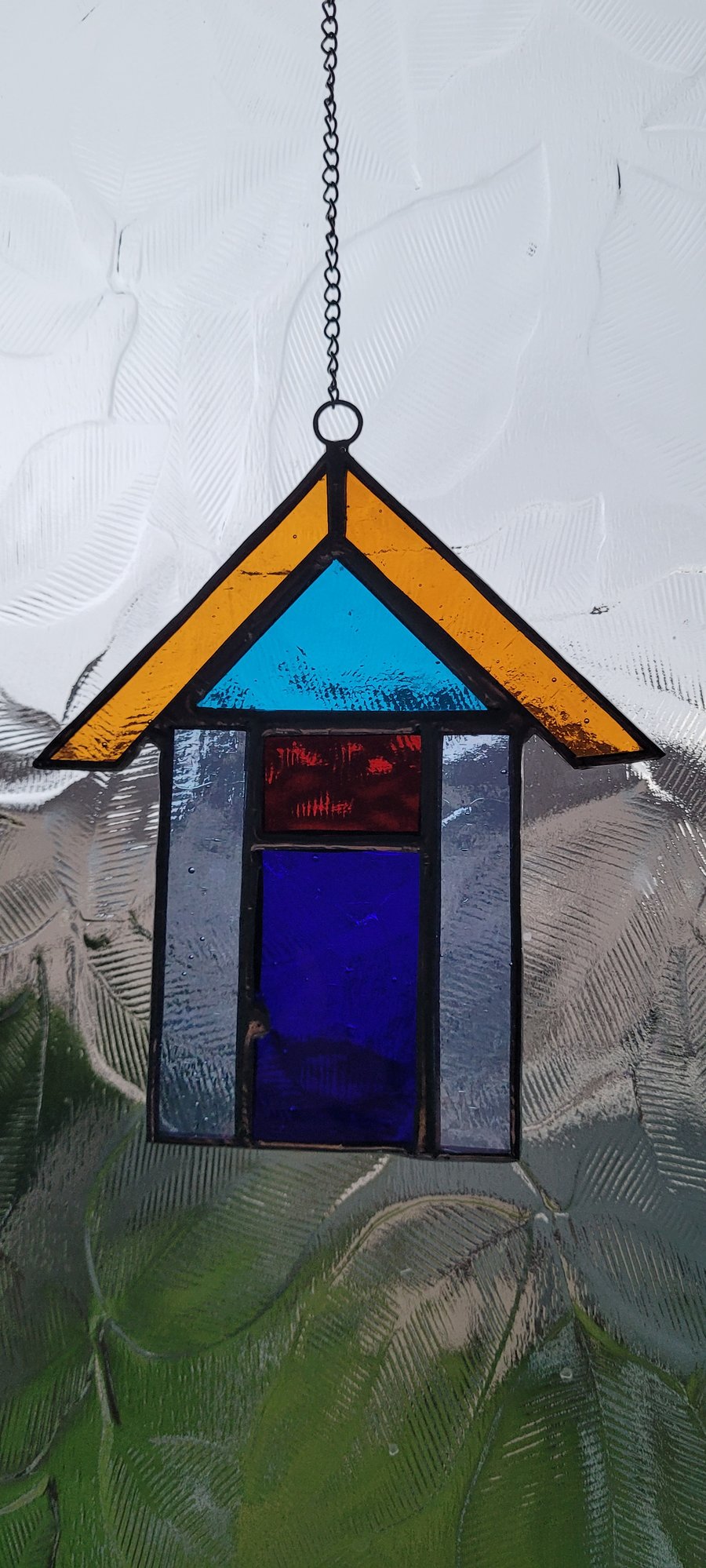 Stained glass beach hut 