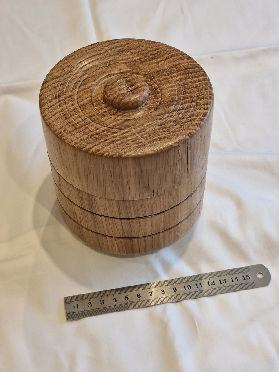 Large oak trinket box