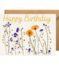 Happy Birthday Card - California Poppy
