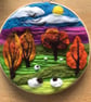 Felted landscape with sheep. - Image 2