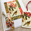 Bag charm, matching card and tag - gift bundle, handmade pretty bag charm