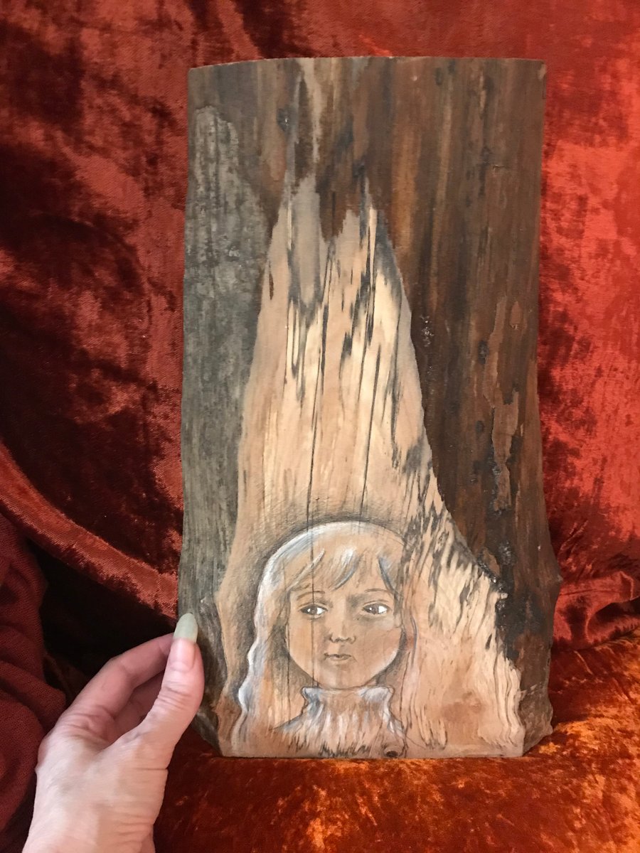 Painted wood piece
