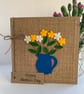 Handmade Mother’s Day Card. Yellow and white flowers from wool felt. Keepsake. - Image 4