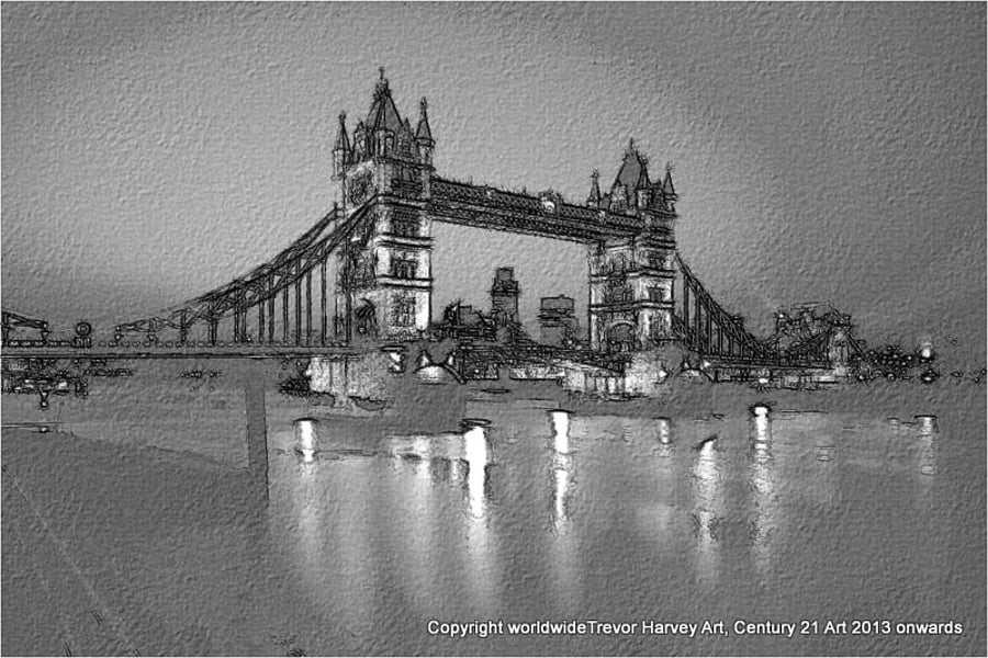 ACEO Exclusive Collector Art - Tower Bridge