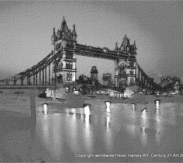 ACEO Exclusive Collector Art - Tower Bridge