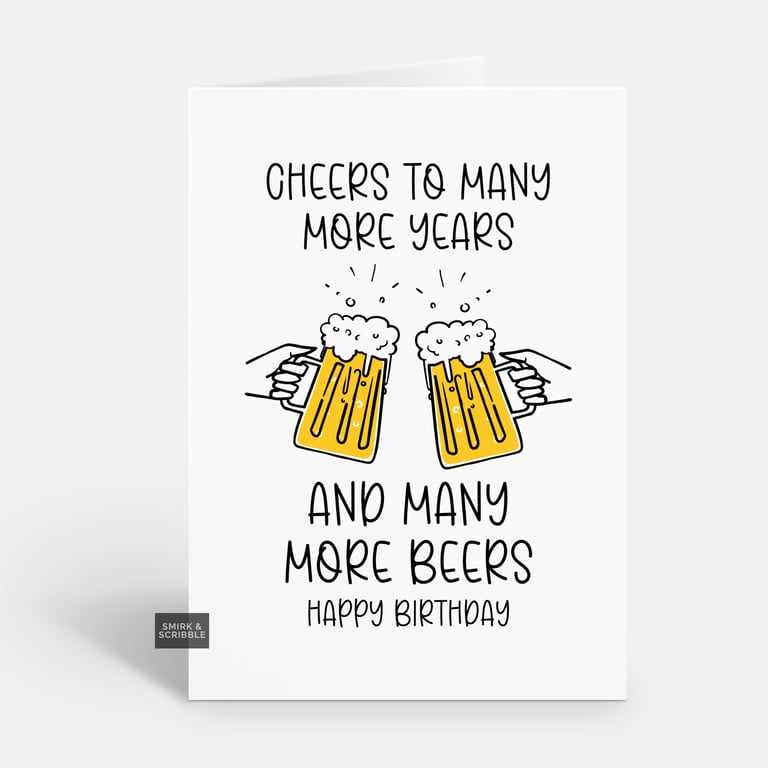 Unique Funny Birthday Card For Him Or Her 
