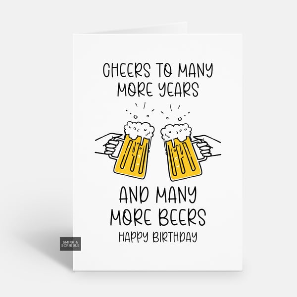Unique Funny Birthday Card For Him Or Her 