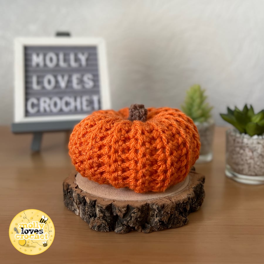 Autumn Crochet Pumpkin ORANGE