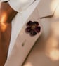 Flower Lapel Pin, Red Lapel Flower, Perfectly Imperfect, Wedding Buttonhole - Image 3