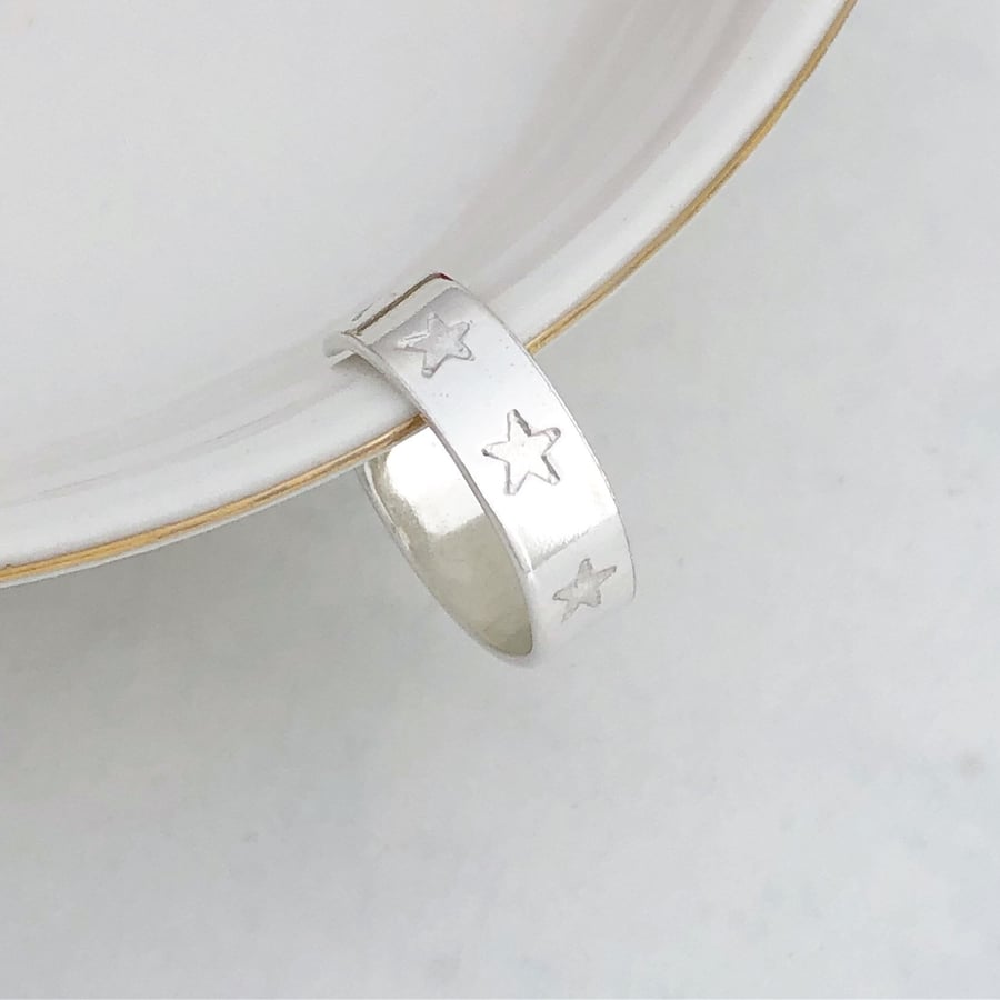 Star Toe Ring Sterling Silver 