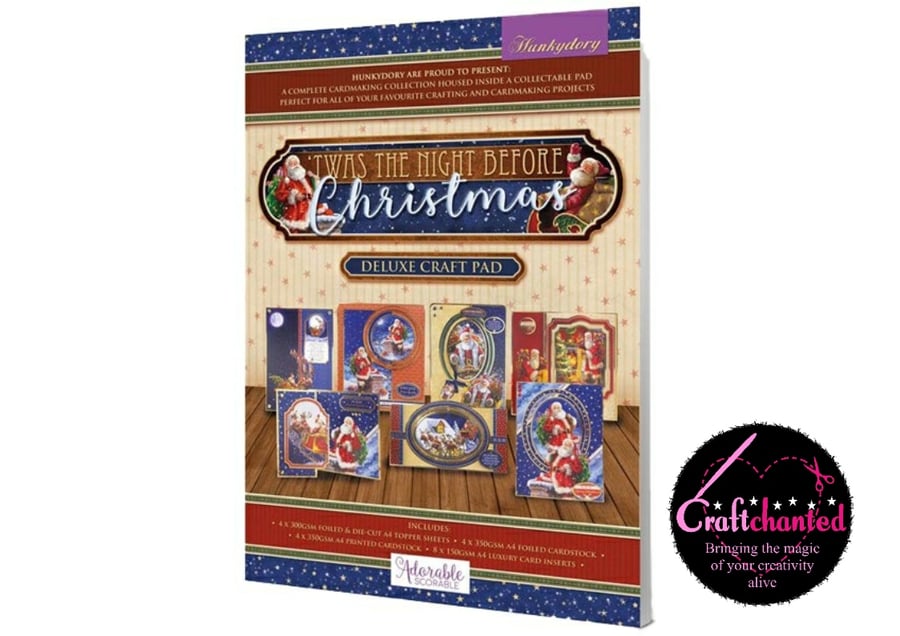 Hunkydory - Deluxe Craft Pads - 'Twas The Night Before Christmas