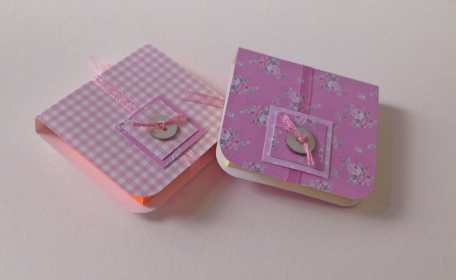 Mini Notebooks Set of Two,Handmade Notebooks