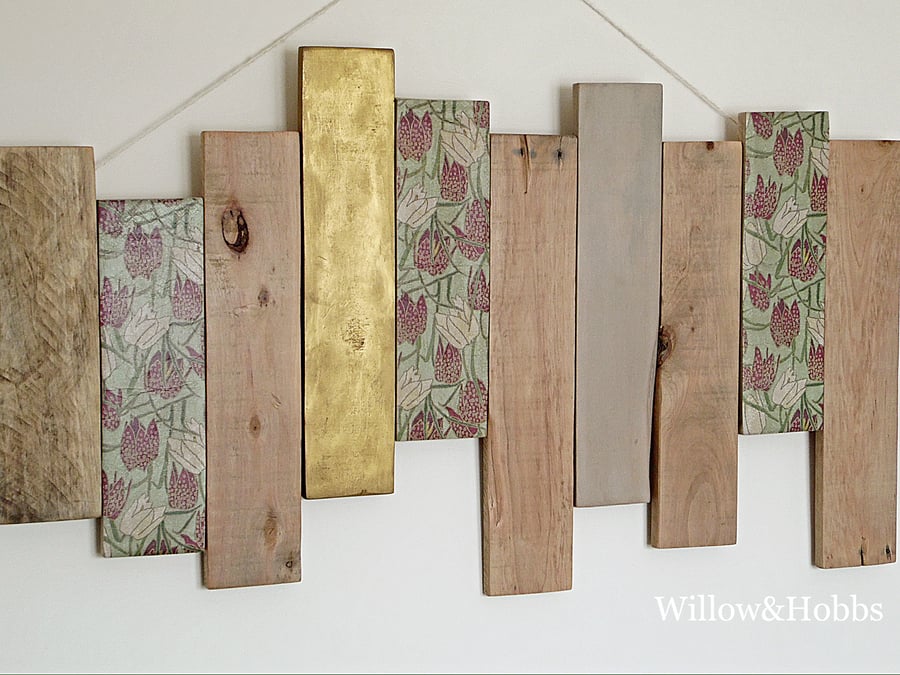 Reclaimed Wooden Wall Art, Wall Plaque, Decorative Plaque, Wall Hanging 