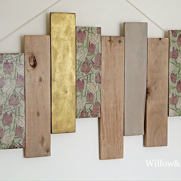 Reclaimed Wooden Wall Art, Wall Plaque, Decorative Plaque, Wall Hanging 