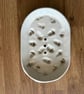 Ceramic oval acorn soap holder - Image 3